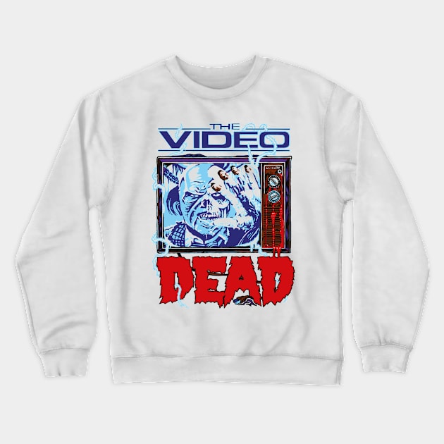 Video Dead v2 Crewneck Sweatshirt by SerhiyKrykun